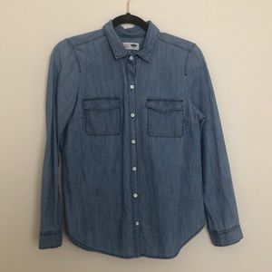 Old Navy Chambray Burton Down